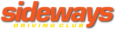 Sideways driving club logo